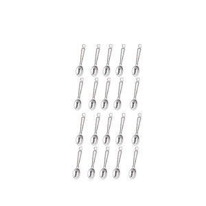 Mini Spoon Charms Pendants Alloy Antique Silver DIY Jewelry Making Accessories For Necklaces Earrings Handmade Craft Findings
