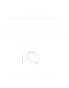 Detail showing copper chain length of 51cm and 0.8cm zircon chalcedony pendant