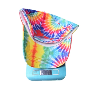Multi-color tie-dye cotton baseball cap for outdoor sports and sun protection