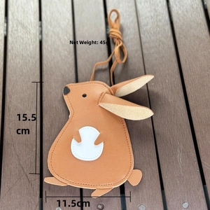 Brown rabbit shaped crossbody bag for kids with 15.5cm height and 45g weight specs
