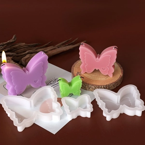 3D butterfly silicone mold set for DIY aromatherapy candles and handmade resin crafts