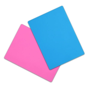 Détails de tapis de table en silicone rose et bleu résistants à la chaleur et antidérapants