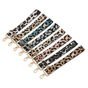 Adjustable Leopard Print Bag Strap Replacement Jacquard Wide Shoulder Strap For Crossbody Shoulder Bags Fashion Accessories