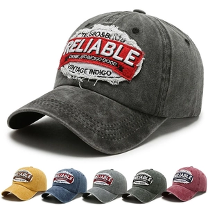 Vintage Washed Cotton Baseball Cap For Men Women Embroidered Letter Reliable Adjustable Sun Hat Retro Streetwear