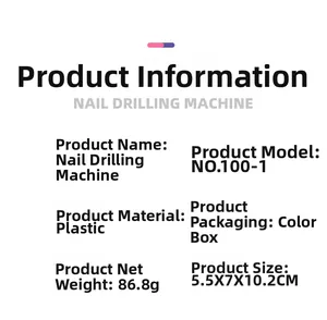 Detailed specifications for DIY hair styling drill machine with dimensions and weight