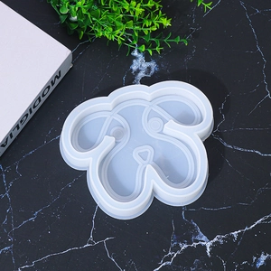 Macro shot of flexible silicone dog mold for DIY craft trays and decorative resin soap