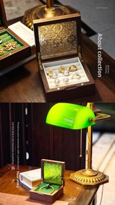 Macro detail of walnut wood jewelry box featuring embossed glass lid and velvet lining