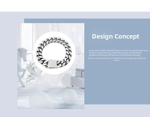 Detail showing high-quality Cuban link chain bracelet with wide clasp in artistic setting