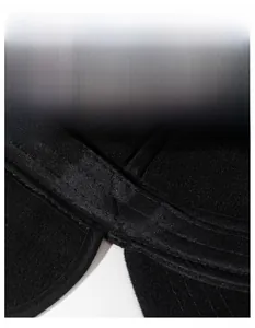 Detailed macro view of the widened sweatband and breathable fabric inside the cap