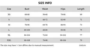 Detailed size chart for summer print dress showing bust, waist, and length in centimeters
