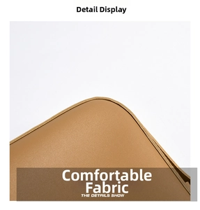 Macro shot of high-quality brown leather texture with precise stitching for tote bags