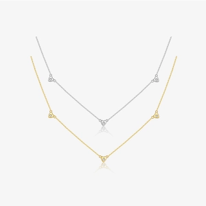 925 Sterling Silver Heart Pendant Necklace For Women Minimalist Zirconia Clavicle Chain 18K Gold Plated Fashion Jewelry