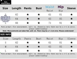 Detailed size chart for lace bodysuit showing length, waist, and hip measurements in cm