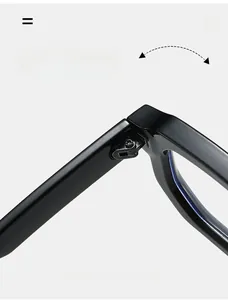 Detail of durable texture hinge on vintage square glasses frame with metallic screw fix