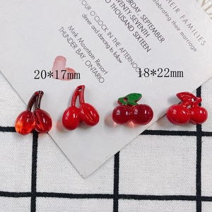 Cherry Fruit Charms Acrylic Resin Pendants DIY Jewelry Making Accessories For Handmade Earrings Bracelets Necklace Craft