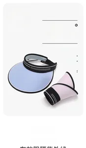 Dettaglio della visiera parasole con fascia antisudore e protezione solare UPF50+