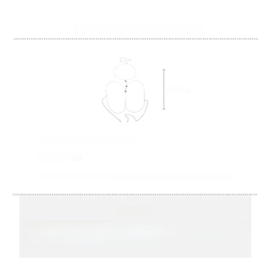 Detailed size chart for rhinestone tassel body chain with alloy and crystal specs