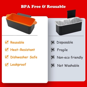 Reusable BPA free silicone liner vs disposable foil for Blackstone grease collection tray