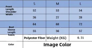 Size chart for women slim fit knit top showing measurements for S, M, and L sizes