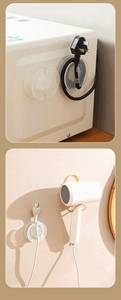 Gancho organizador de cables transparente adhesivo para enchufes de electrodomésticos