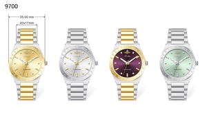 Detailed view showing 35mm dial diameter and strap dimensions of various ladies watches