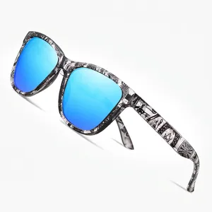 Fashion Square Sunglasses Polarized TAC Lenses PC Frame UV400 Protection Outdoor Sports Eyewear Unisex Stylish