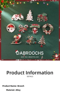 Detailed view of alloy Christmas brooches with vibrant enamel and rhinestone inlay