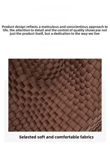 Close-up of the waterproof coffee-colored woven fabric texture on a large shoulder bag