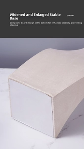 Macro shot of the sturdy velvet base with white composite board for stable jewelry display