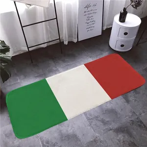 Tappetino assorbente in flanella bandiera italiana per camera da letto o ingresso casa