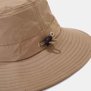 Cappello da sole impermeabile con coulisse e tesa larga per escursioni e pesca
