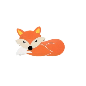Pince à cheveux renard en PVC pour femmes avec un design animal créatif pour les fêtes