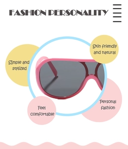 Macro shot of pink oversized frame sunglasses with grey lenses and skin friendly nose pads