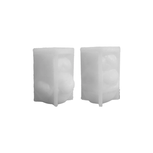 Set of two 3D snowman silicone molds for DIY Christmas candle making and resin crafts