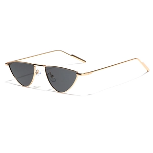 Metal Cat Eye Triangle Sunglasses For Women Men Vintage Y2K Fashion Trendy Pointed Frame UV400 Protection Sun Glasses