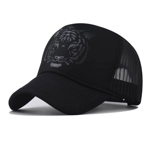 Casquette Trucker Mesh Imprimé Tête De Tigre Respirante Réglable Coton Casquette De Baseball Extérieur Streetwear Mode Pare Soleil