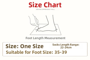 Guide des tailles pour chaussettes taille unique convenant aux pointures EU 35-39
