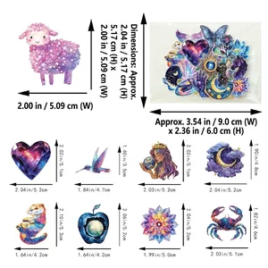 50pcs romantic punk starry sky series waterproof transparent PET stickers for DIY decoration