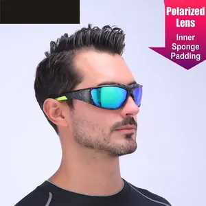 Polarized Cycling Sunglasses TR90 PC Frame UV400 Protection Windproof With Sponge Padding Outdoor Sports Men Women