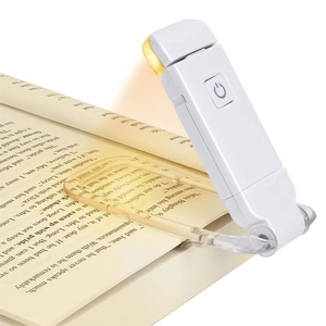 Mini LED Book Light USB Rechargeable Clip On Flexible Reading Lamp Eye Protection Portable Folding Night Light For Bed Reading