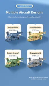 Detailansicht der Trägheits-Militärhubschraubermodelle in vier Farben mit Doppelrotoren