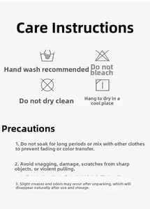 Detailed laundry care guide icons for camo baseball caps including hand wash instructions