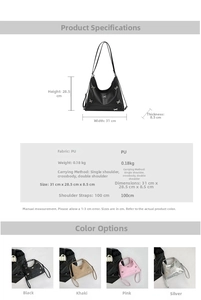 Detailed size specifications and structural parameters of the butterfly tote bag