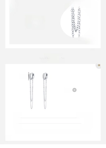 Dettaglio orecchini nappa in argento s925 con diametro 12,2 mm e indicazione peso 2,7 g