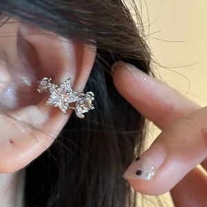 Star Ear Cuff Zircon Copper Non Piercing Cartilage Earrings For Women Fashion Jewelry