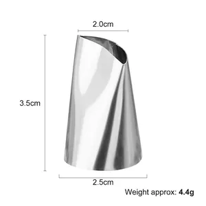 25mm stainless steel cream piping nozzle 3.5cm height for cake decoration baking tools