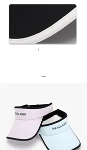 Detail of precise stitching and black trim on breathable UV protection sun visors