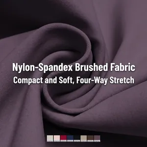 Pantalon de yoga évasé violet à taille haute en tissu brossé extensible 4 sens