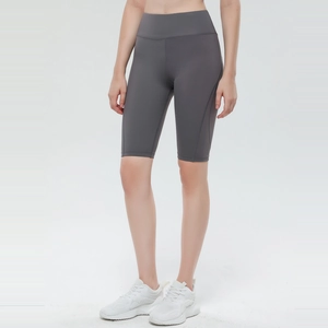Women Polyamide Spandex High Waist Yoga Shorts Tummy Control Biker Shorts Seamless Fitness Workout Athletic Bottoms