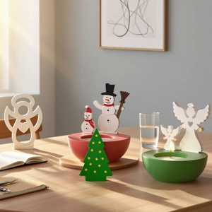 Kit de moules en résine pour bougies d'ange et sapin de Noël, décoration de fête